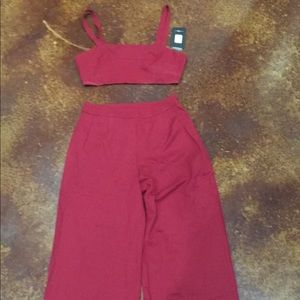 2 piece jump suit